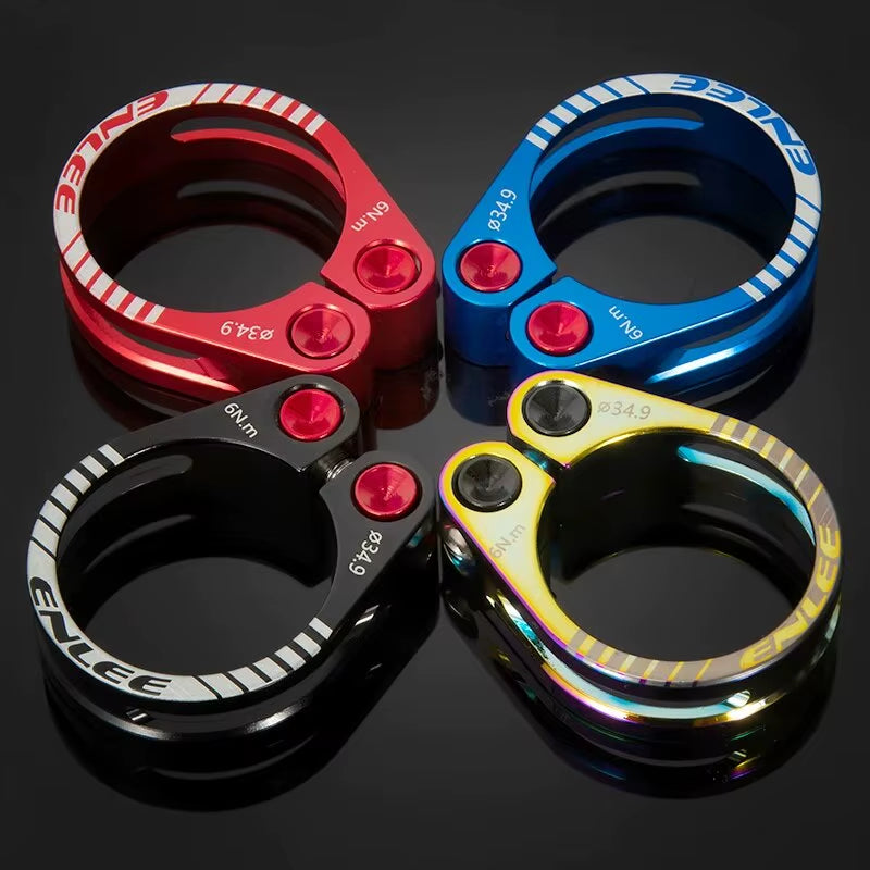 Bike Seat Post Clamp CNC Aluminum Alloy Cycling Saddle Seat Post Clamp for 31.8MM 34.9MM Bike Parts Seatpost Accessories