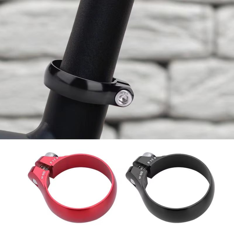 Bicycle Seat Post Clamp CNC Aluminum Alloy Cycling Saddle Seat Post Clamp for 27.2/30.8/31.6Mm Bike Seatpost