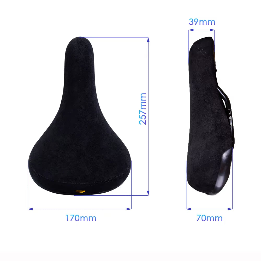 Bicycle Saddle Wheelie Black with Logos Seat for Bicycles Flannelette Bike Seats Embroidery Logo 8Mm Rail