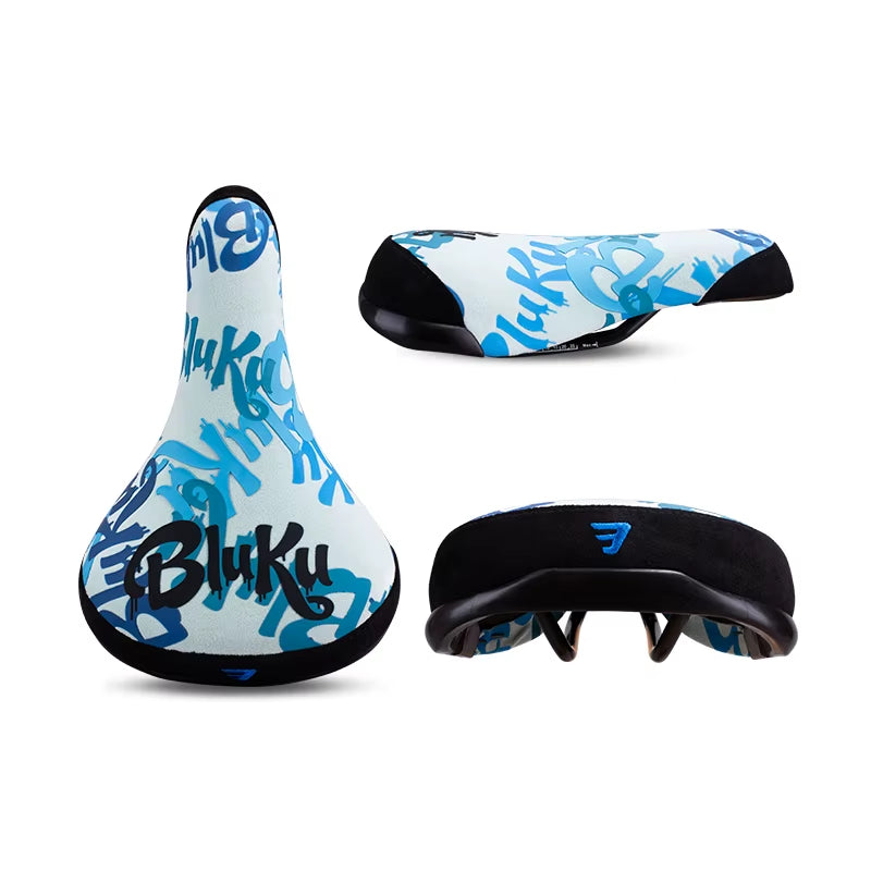 Bicycle Saddle Wheelie Silicon Printing Seat for Bicycles Flannelette Bike Seats Embroidery Logo 8Mm Rail