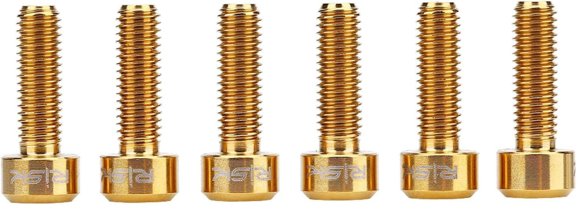 Bicycle Stem Bolts, 6PCS Alloy Bike Water Bottle Cage Bolts Holder Screws M5 Inner Rack Hexagon Stainless Steel Screws