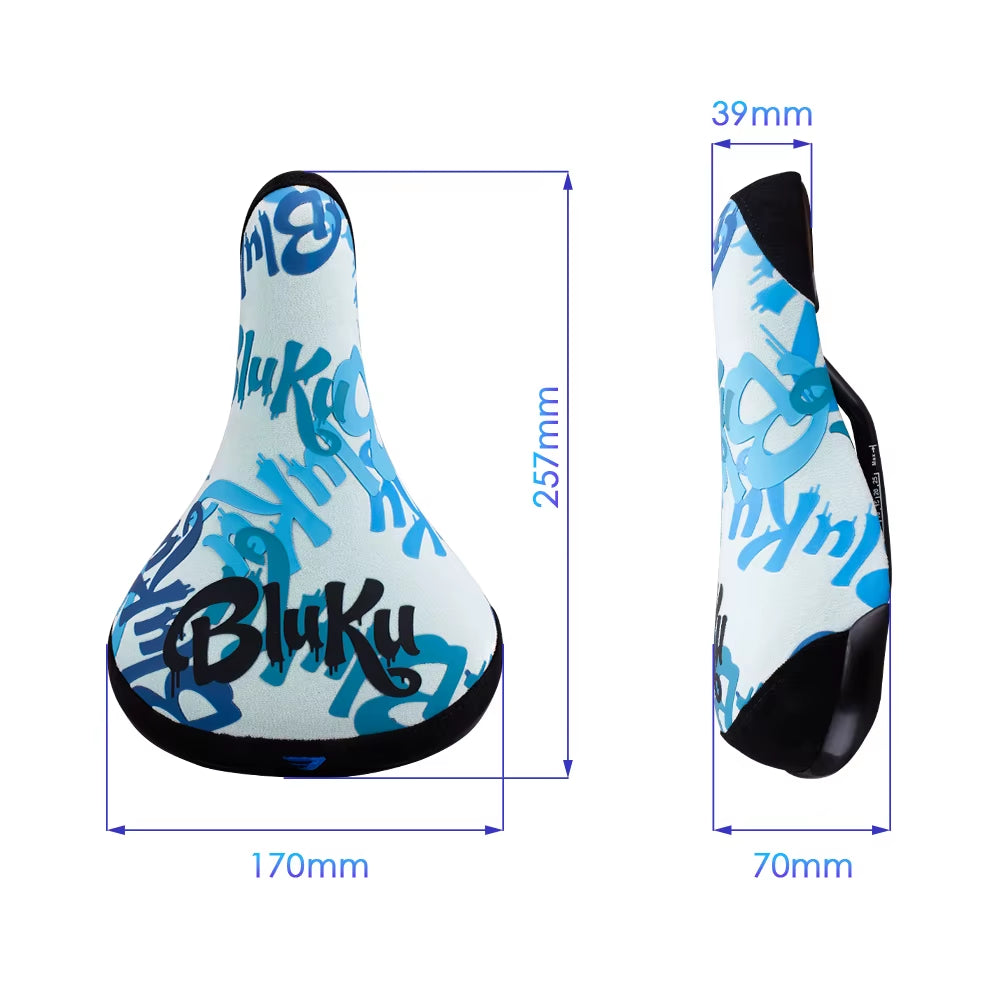 Bicycle Saddle Wheelie Silicon Printing Seat for Bicycles Flannelette Bike Seats Embroidery Logo 8Mm Rail